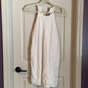 One Clothing White Crotchet Dress